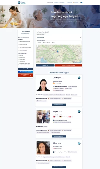 előfizetői és tagsági rendszer - 6 nyelvű weboldal